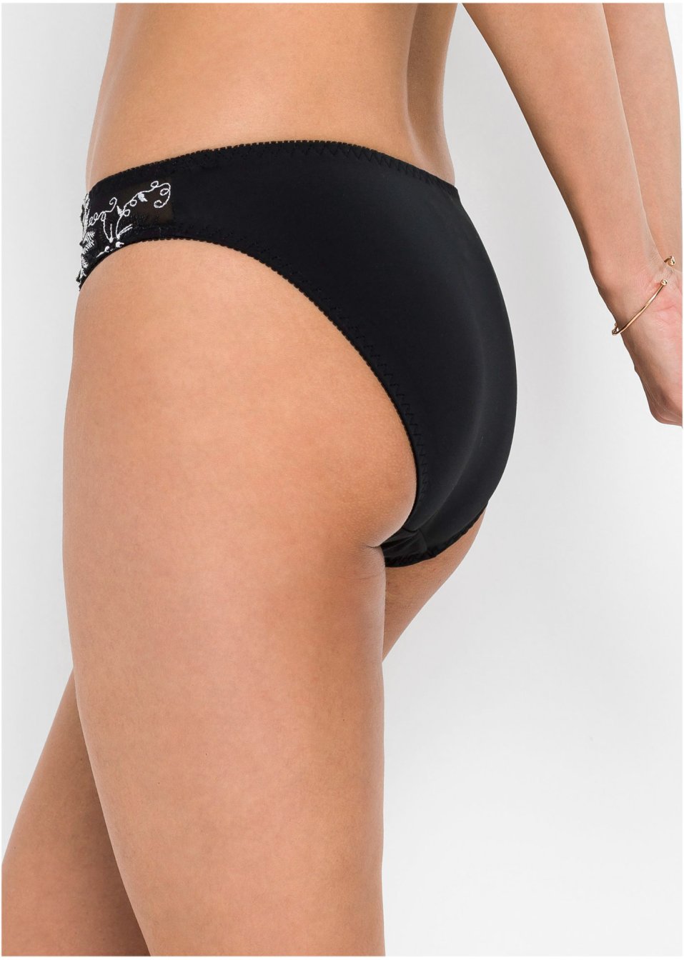 Lot de 2 slips avec broderie