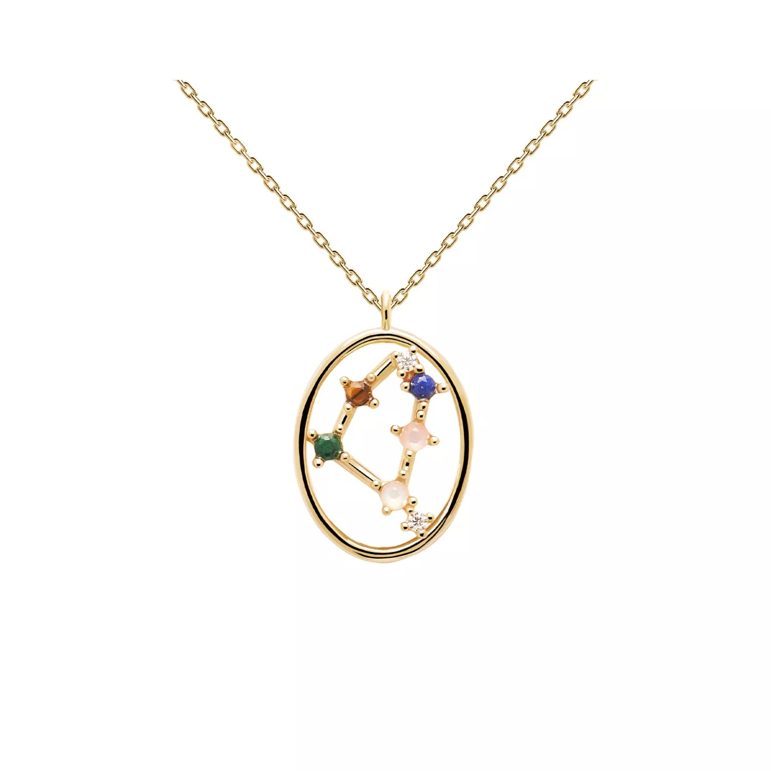 PDPAOLA Capricorn Halskæde 18 kt. Forgyldt Sølv CO01-353-U