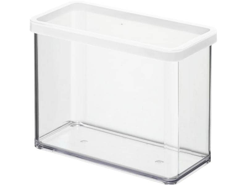 Rotho Vorratsbehälter Premium Loft 2.1 l, Transparent Rechteckiges Vorratsglas