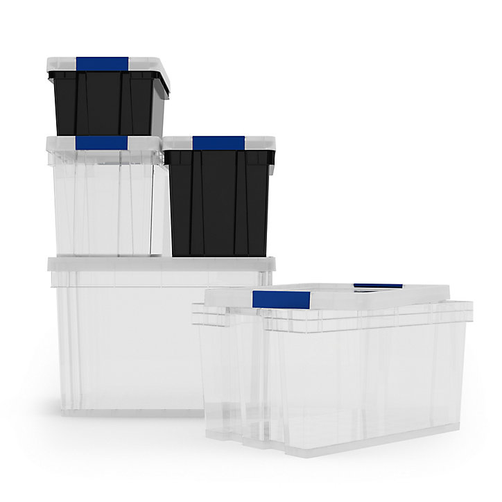 Boîte en plastique Xago transparent 24 L (M)