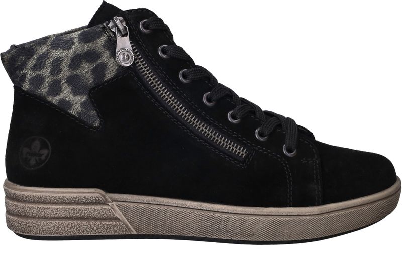 Rieker Veterschoenen Zwart Dames