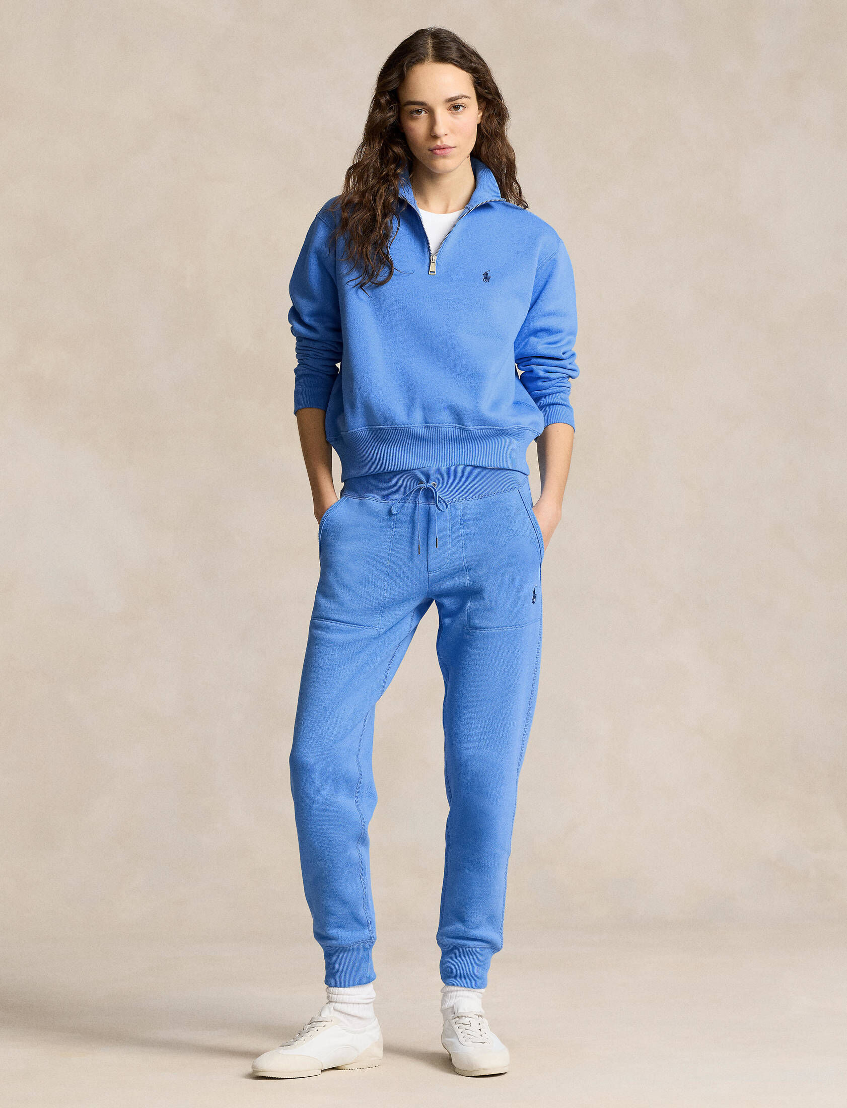 Polo Ralph Lauren| Damen Sweatshirt mit Troyerkragen Relaxed Fit