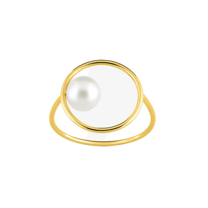 Bague Femme - perle - Or 18 Carats