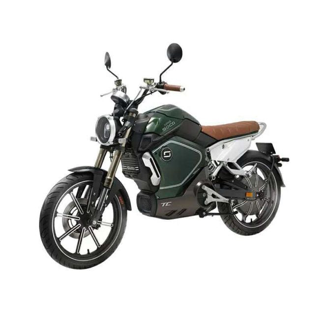 Moto électrique Super SOCO TC Vintage - Verte