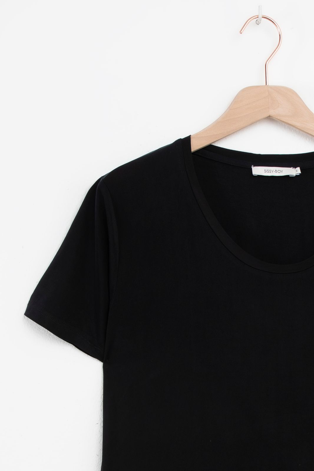 Zwart basic T-shirt