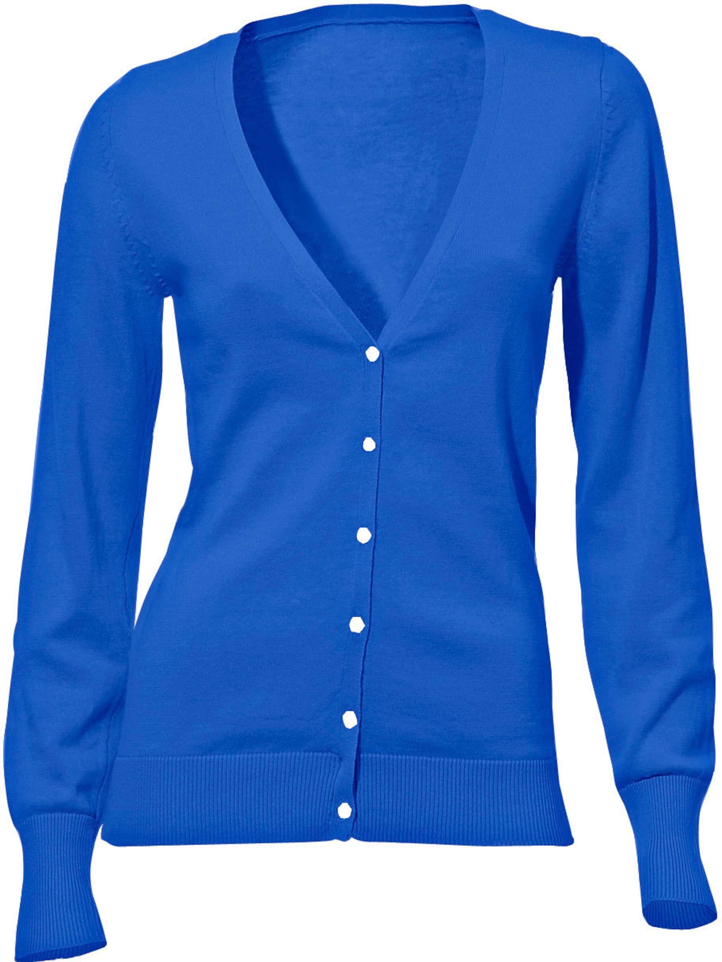 heine Feinstrickjacke in royalblau