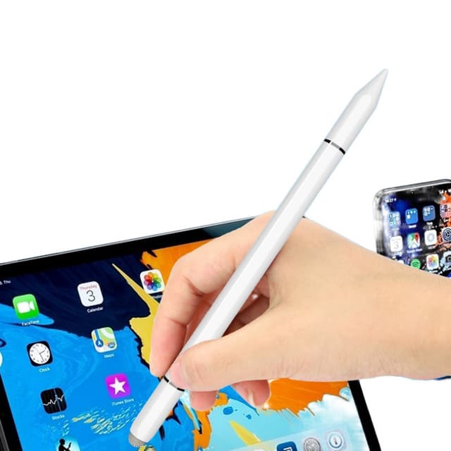 3-i-1 magnetisk stylus kompatibel med Apple/Huawei/Xiaomi/Samsung Hvid