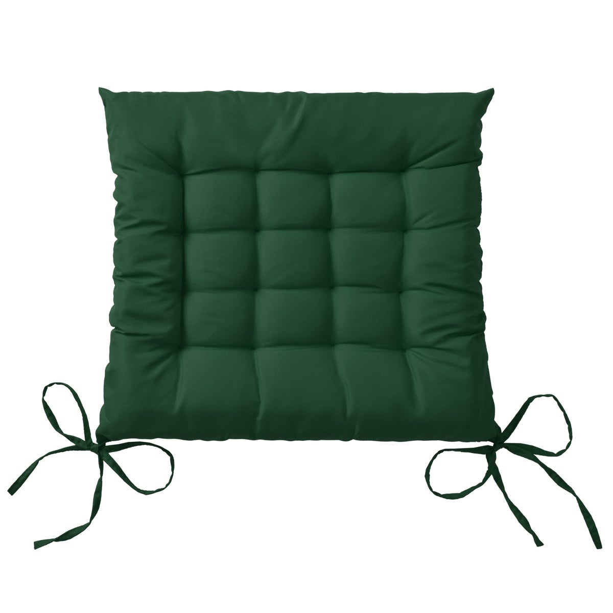 Beautissu Lea stoelkussen 40x40x5cm donkergroen (4 stuks)