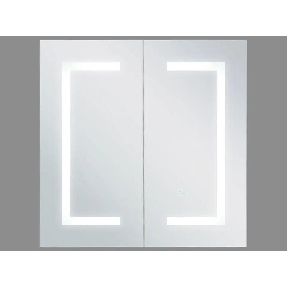 MAZARREDO - Badkamermeubel LED - Zwart - Multiplex