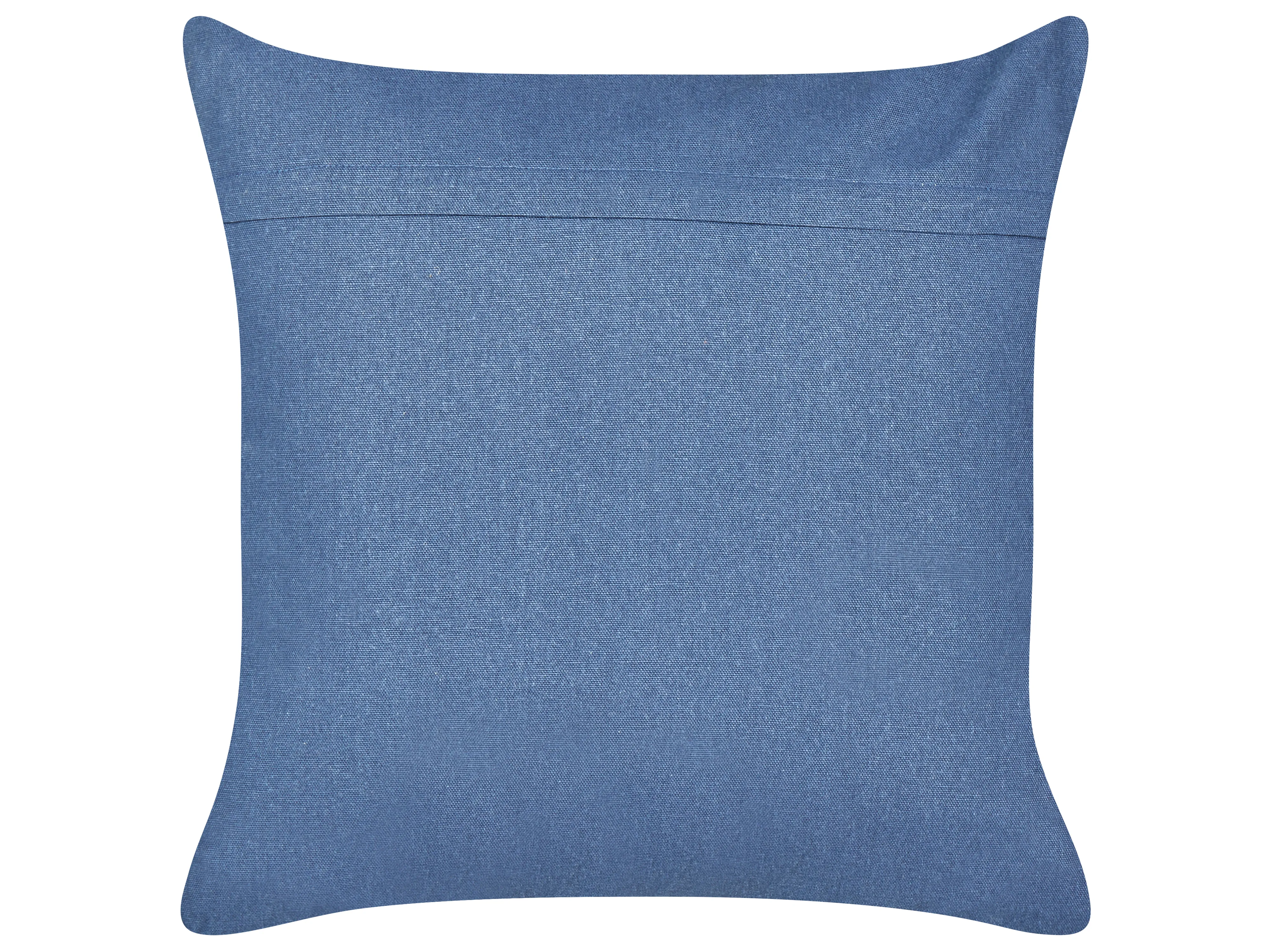Set van 2 sierkussens PENTAS Fluweel 45 x 45 cm Marineblauw dierenprint