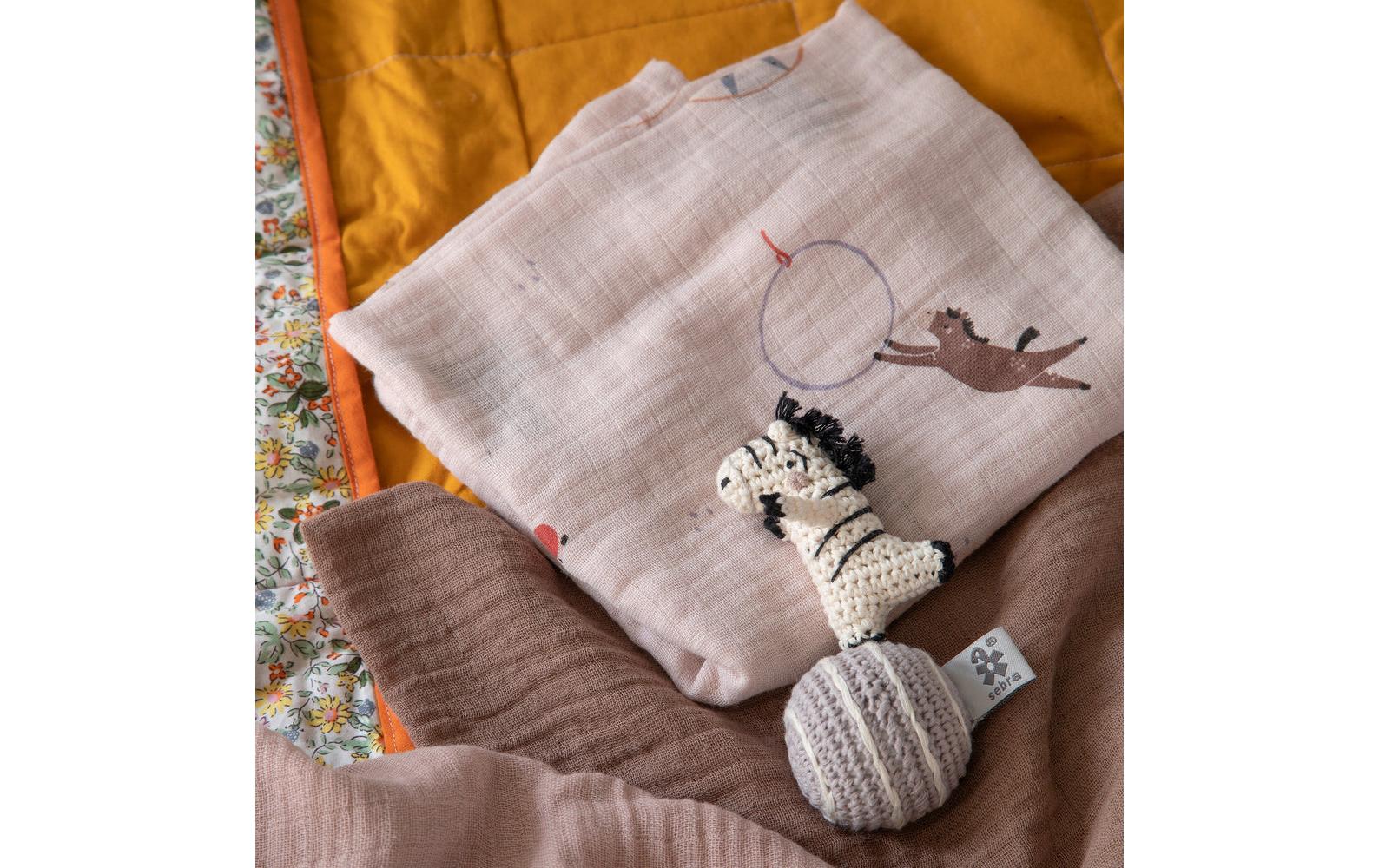 Mulltuch 3er Set Teeny Toes 75 x 75 cmUltraweiche Spucktücher für Babys