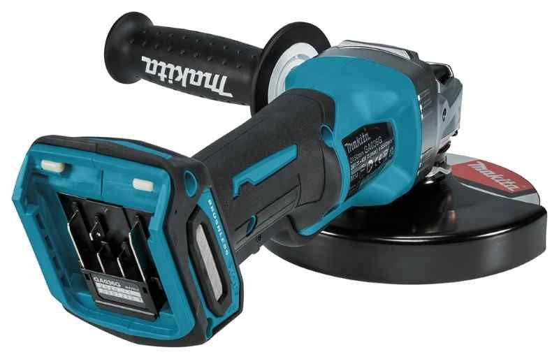 Makita GA036GZ 40V Max Haakse slijper 150 mm zonder accu en lader met veiligheidsschakelaar