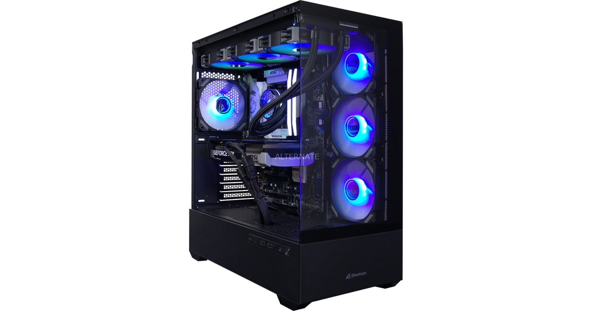 ALTERNATEThunderstorm Pro Core Ultra 7 - RTX 5070 gaming pc  (Zwart | Core Ultra 7 265KF | RTX 5070 | 32 GB | 2 TB SSD)