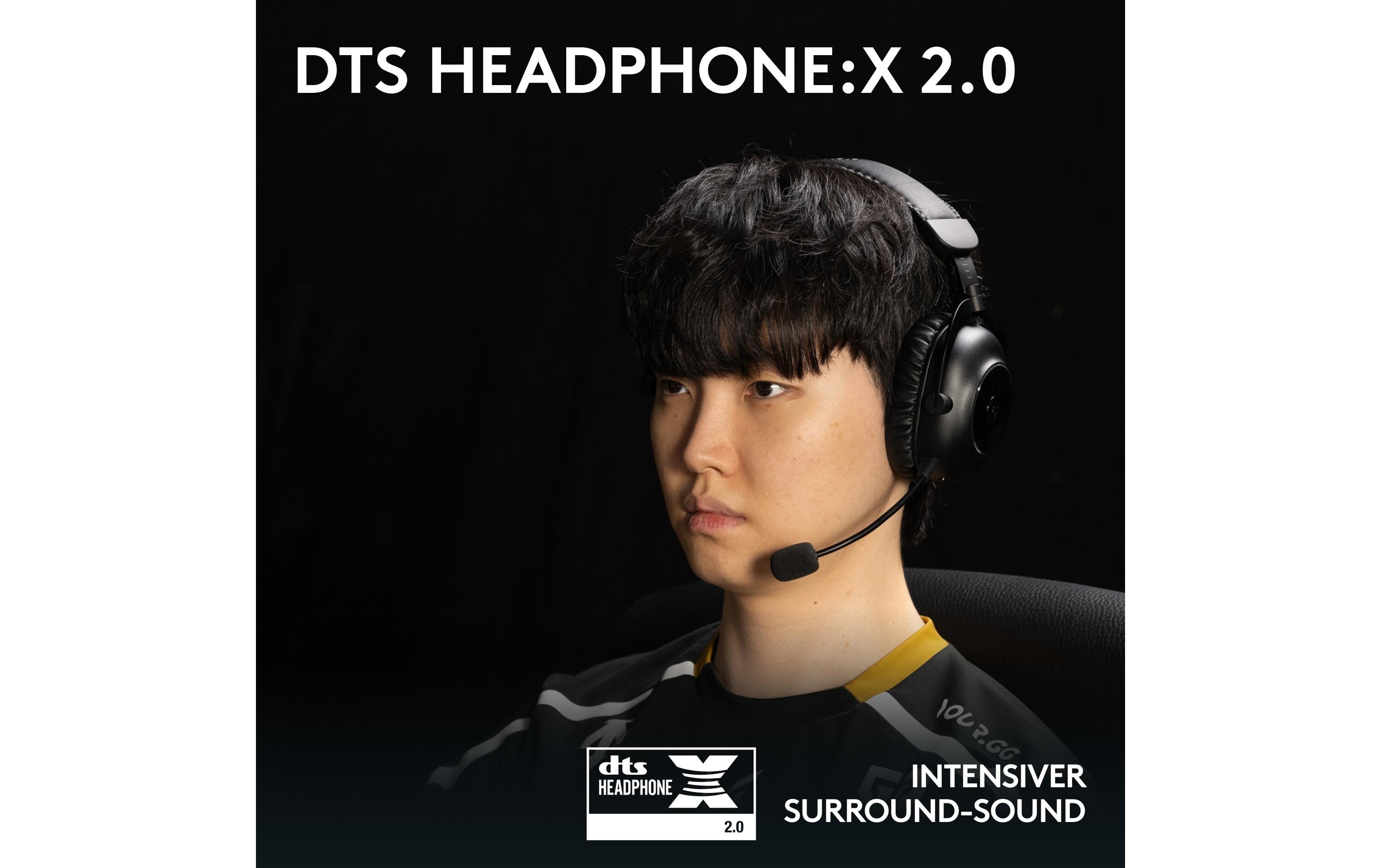 Headset G Pro X 2 Wireless Lightspeed Gaming Schwarz<br>Kabelloses Over-Ear-Headset mit Surround-Sound und weichem Ohrpolster