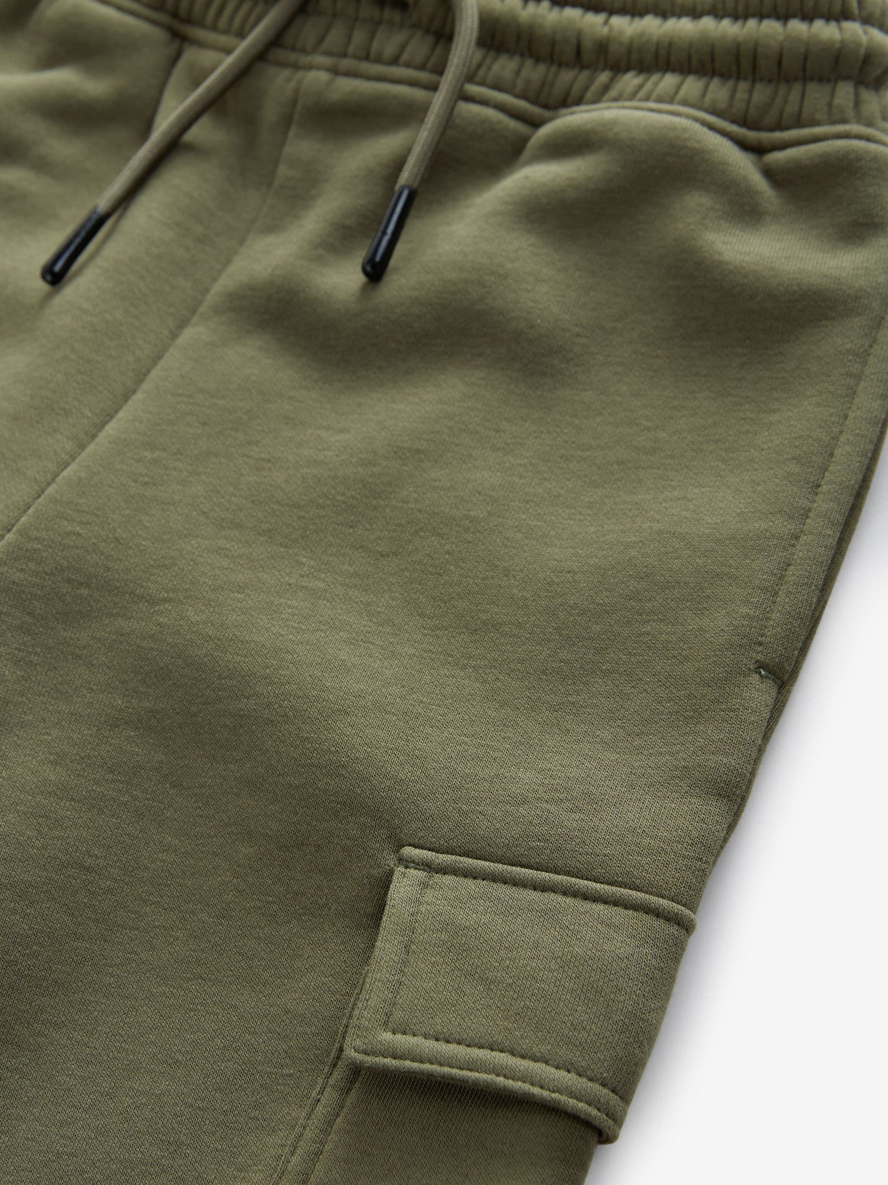 Kakigroen - Cargo joggingbroek met hoog katoengehalte (3-16jr)