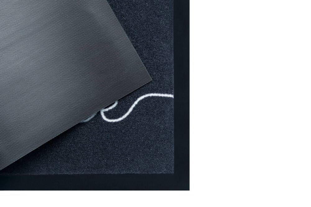 Strapazierfähige Fußmatte CLEAN WELCOME 75x45cm anthrazit Fußabtreter Modern Design