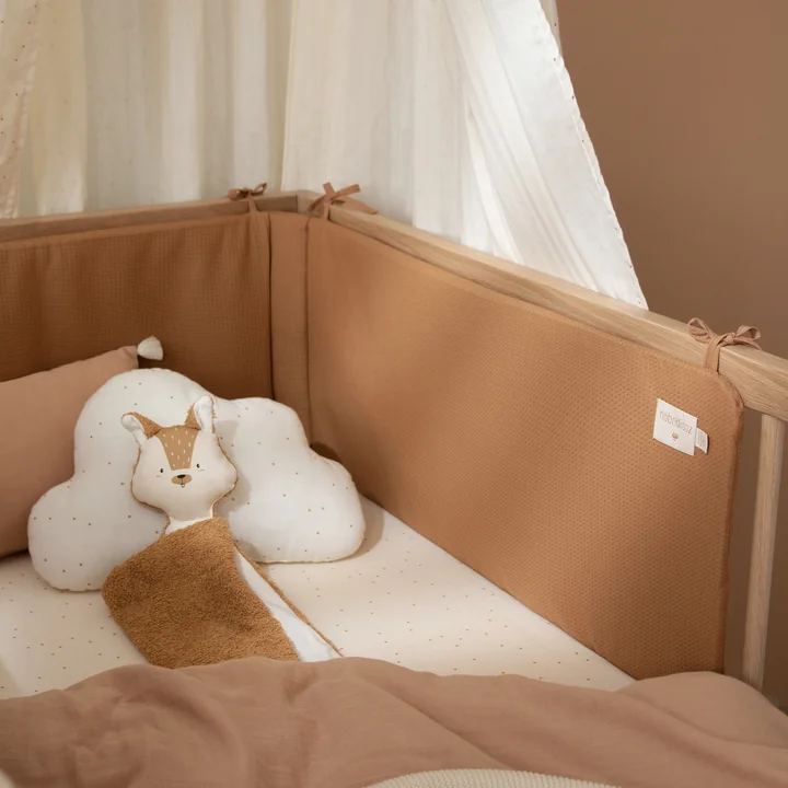 Nobodinoz - Nest Babybett Umrandung, caramel