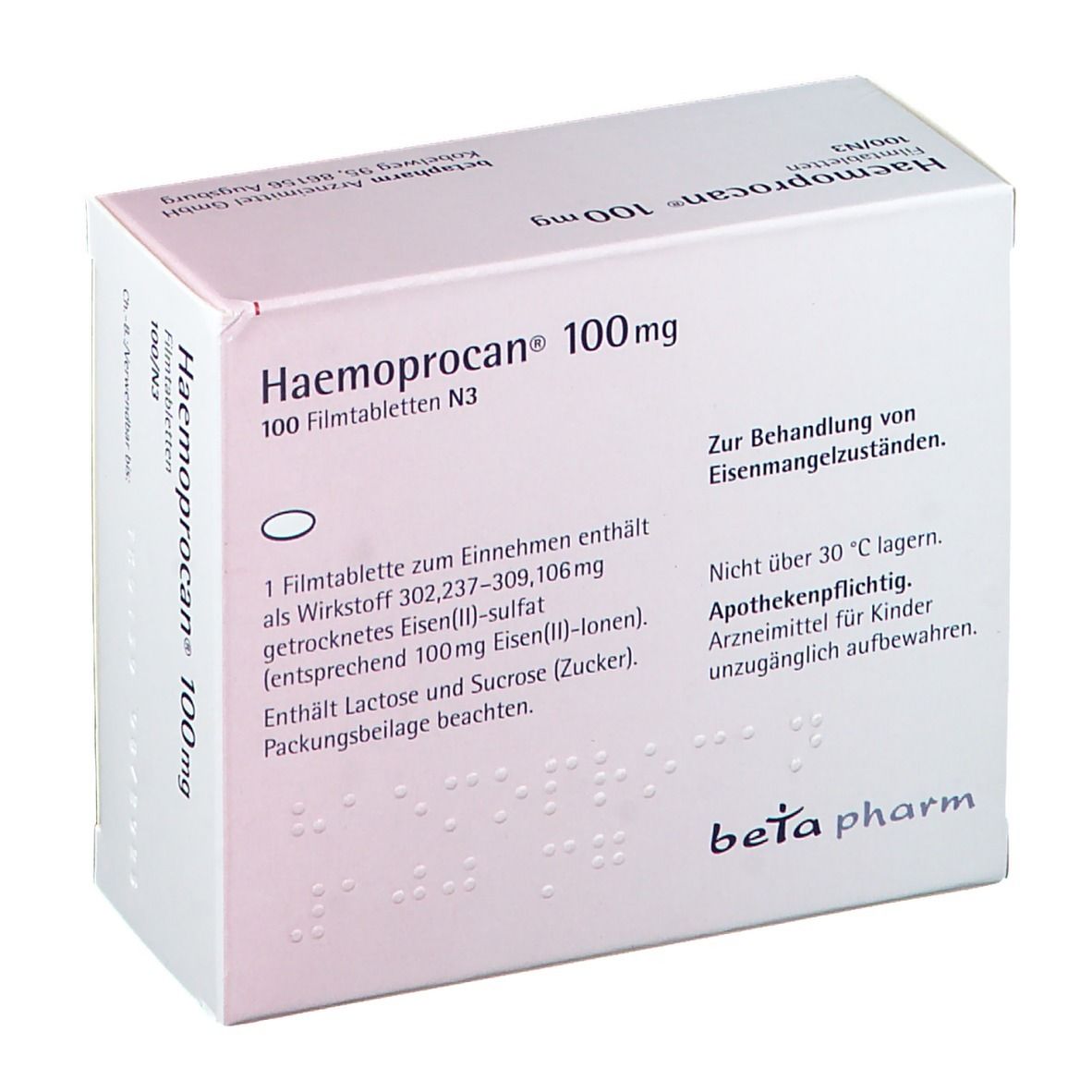 beta pharm Haemoprocan® 100 mg