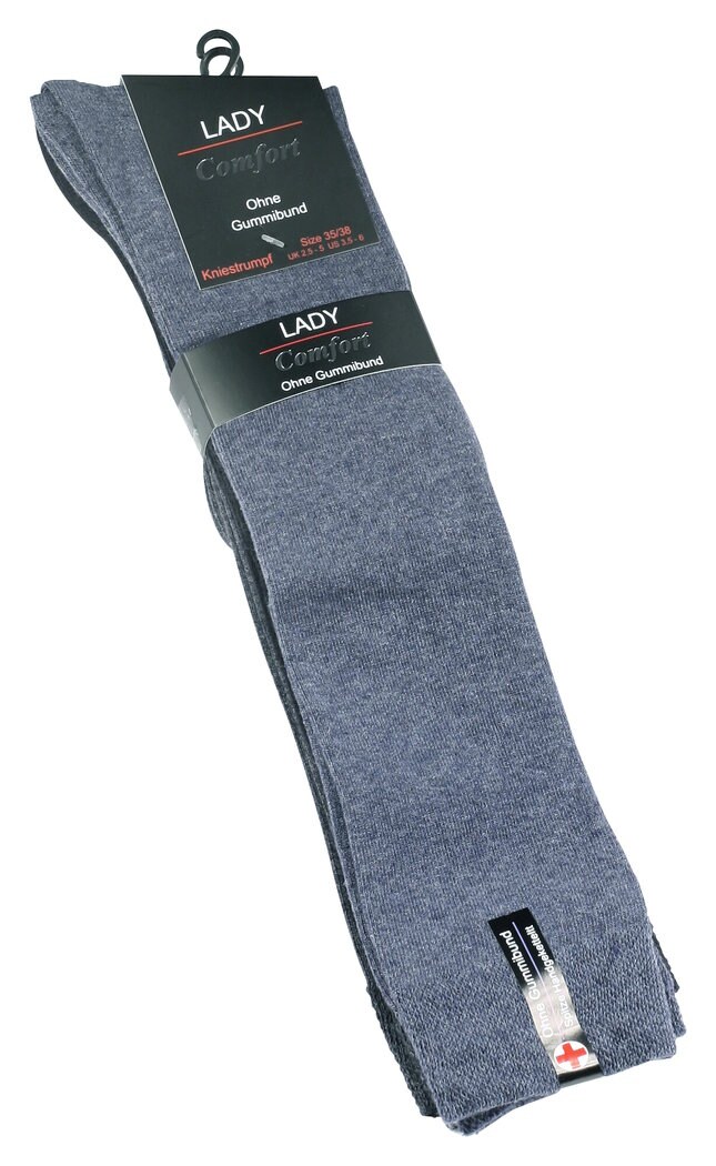 Yenita® Baumwoll Kniestrümpfe 3 Paar