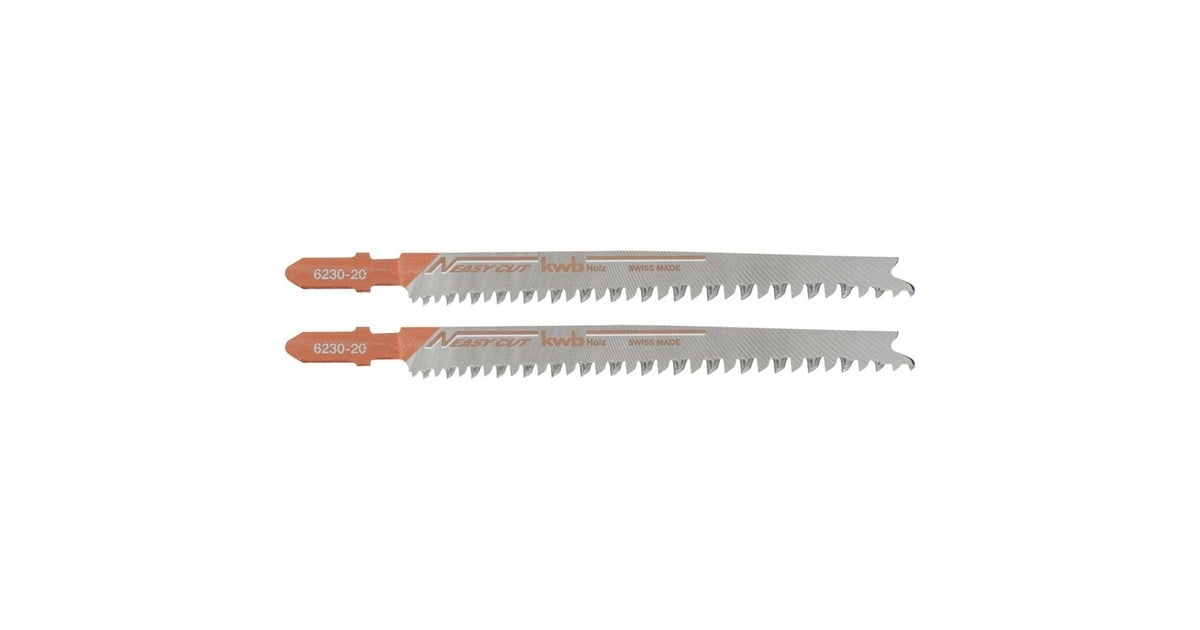 KWBEasy Cut Decoupeerzaagbladen houtbewerking, HCS T-schacht, 623020  (623020, 2 stuks)