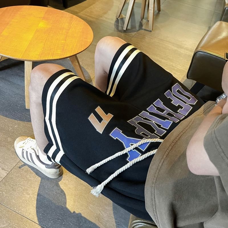 Blueforce - Shorts met trekkoord en letters