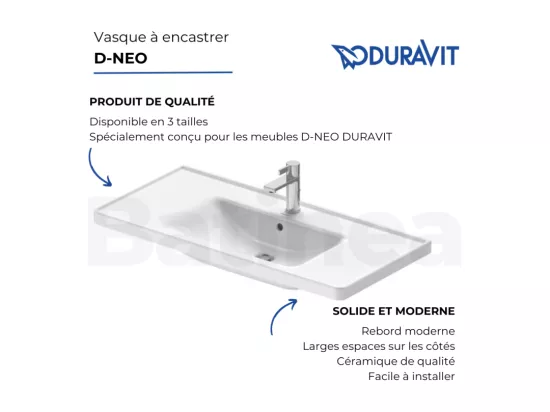 Vasque à encastrer DURAVIT D-Neo 100 cm