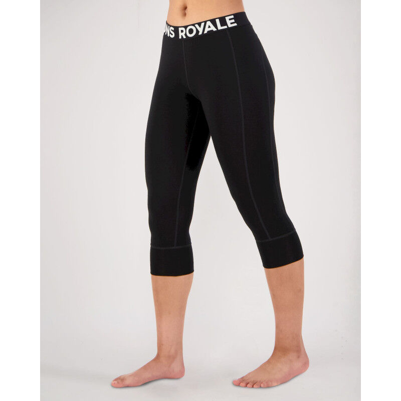 Cascade Merino Flex 3/4 Legging - Collant thermique laine mérinos femme