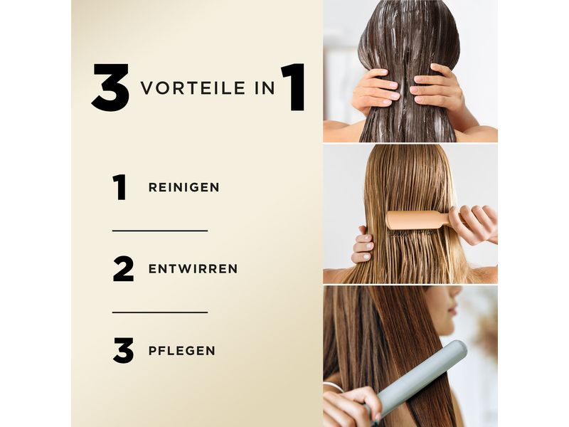 Pantene Pro-V Shampoo 3in1 Repair and Care 400 ml Haarshampoo regeneriert und nährt das Haar
