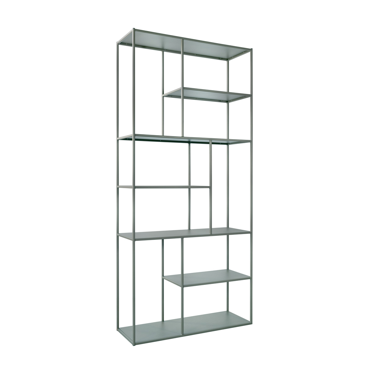 Kast Queens H221 cm cement grijs