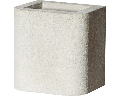 Buschbeck schoorsteenverlenging voor tuinbarbecuehaard 26 x 32 x 34 cm betonwit