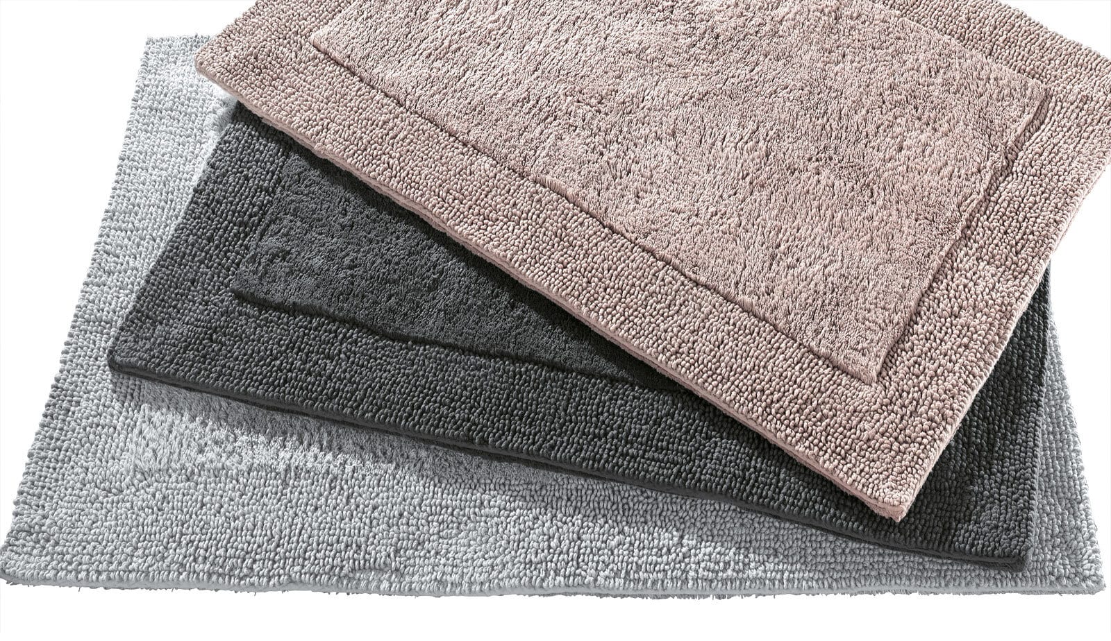 casaNOVA Badteppich CLEVELAND 60 x 100 cm silberfarbig