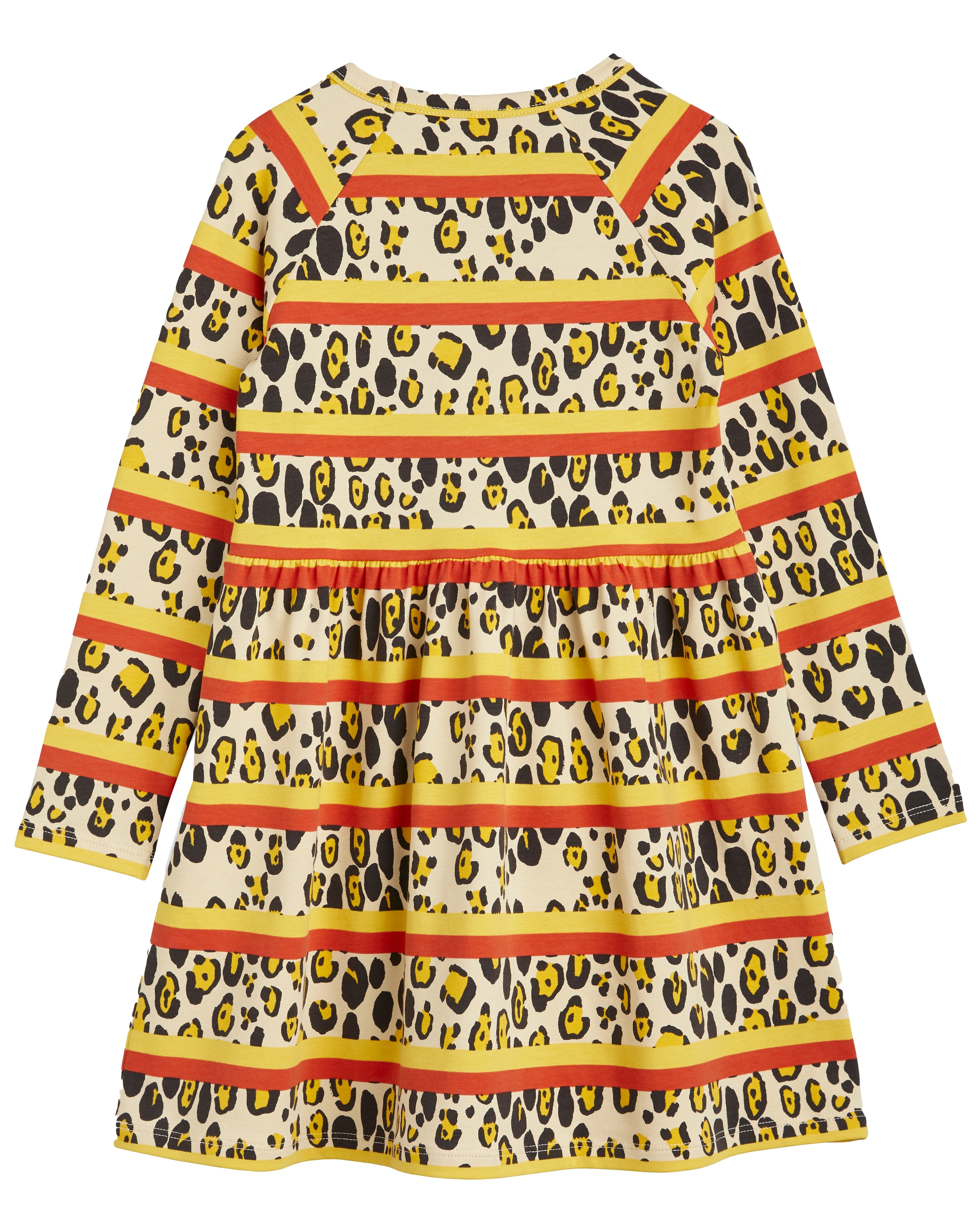 Langarmkleid LEOPARD STRIPE AOP in multi
