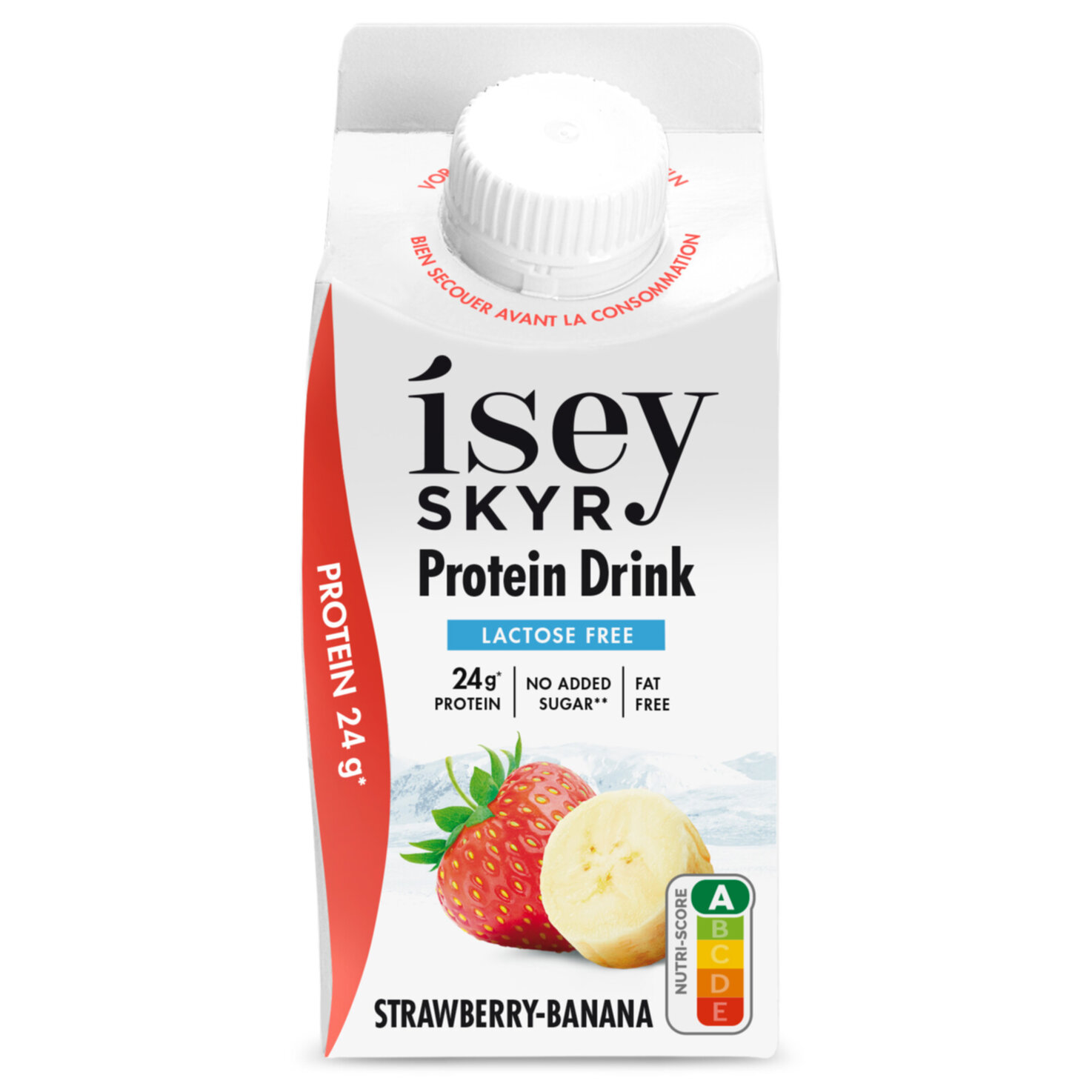 Isey Skyr Drink Strawberry & Banana laktosefrei