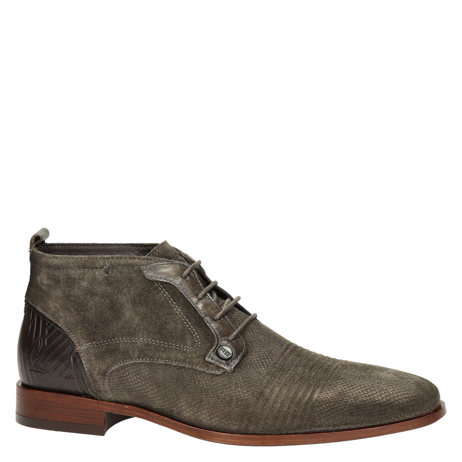 Grand Suede heren hoge nette schoen Rehab Bruin