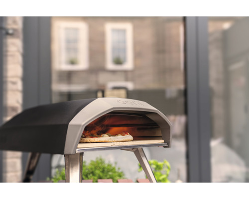 Ooni Koda 12 Gaspizzaoven 62 x 39 cm RVS Zilver/Zwart Compact met warmteregelaar en One-Touch Gasontsteking