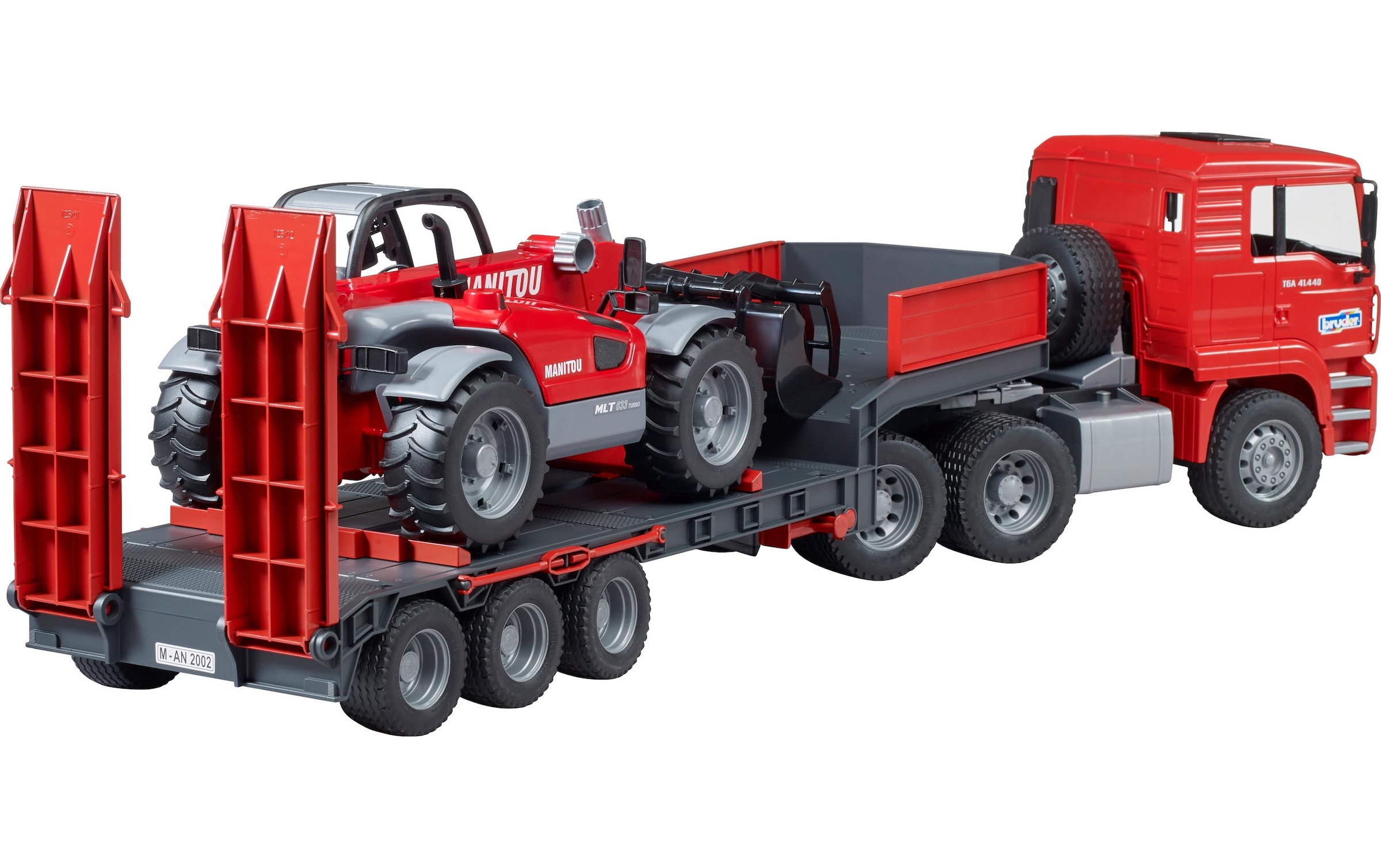 Bruder® Spielzeug-LKW »MAN LKW mit Tieflader« Nutzfahrzeug