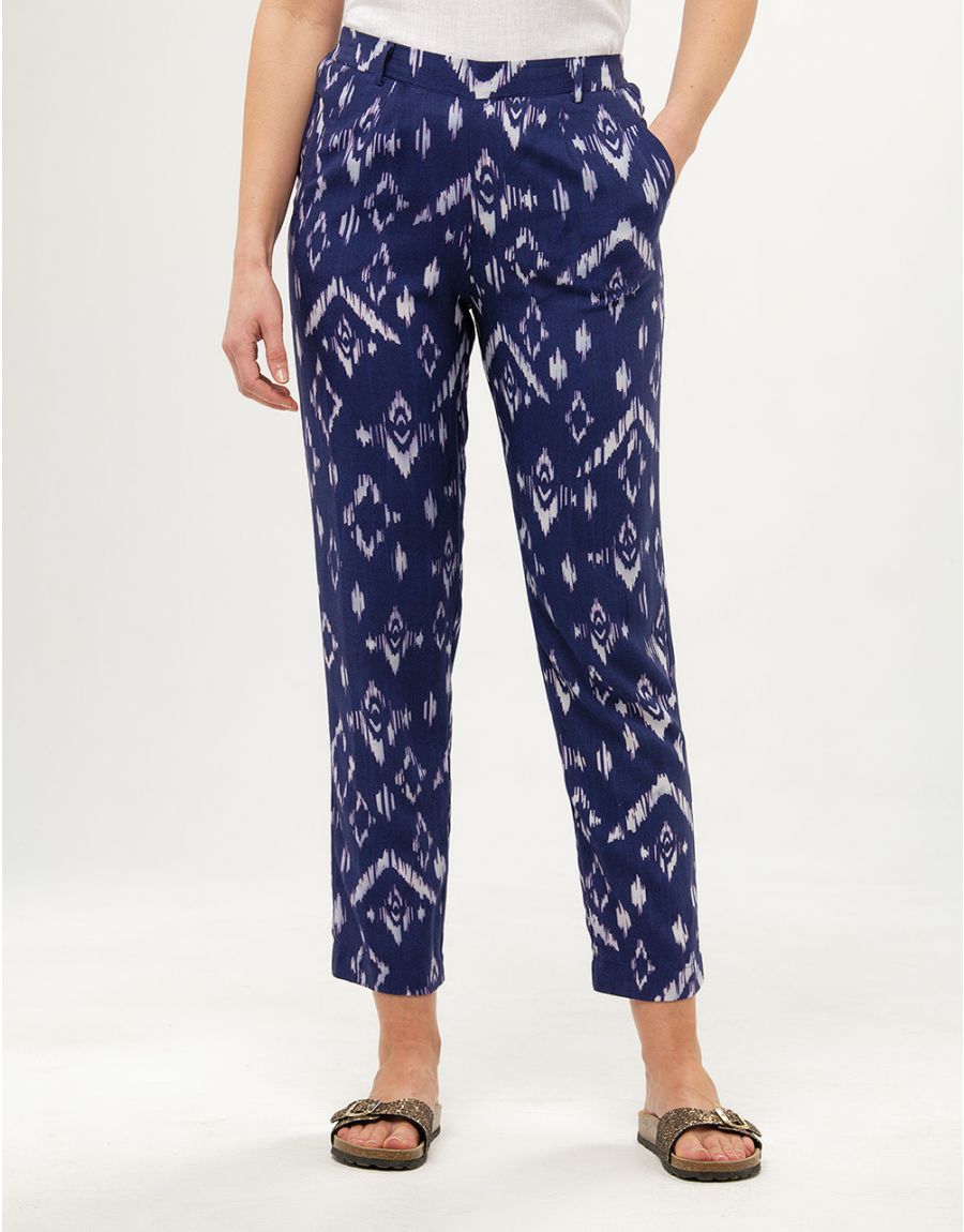 Pantalon fluide bleu