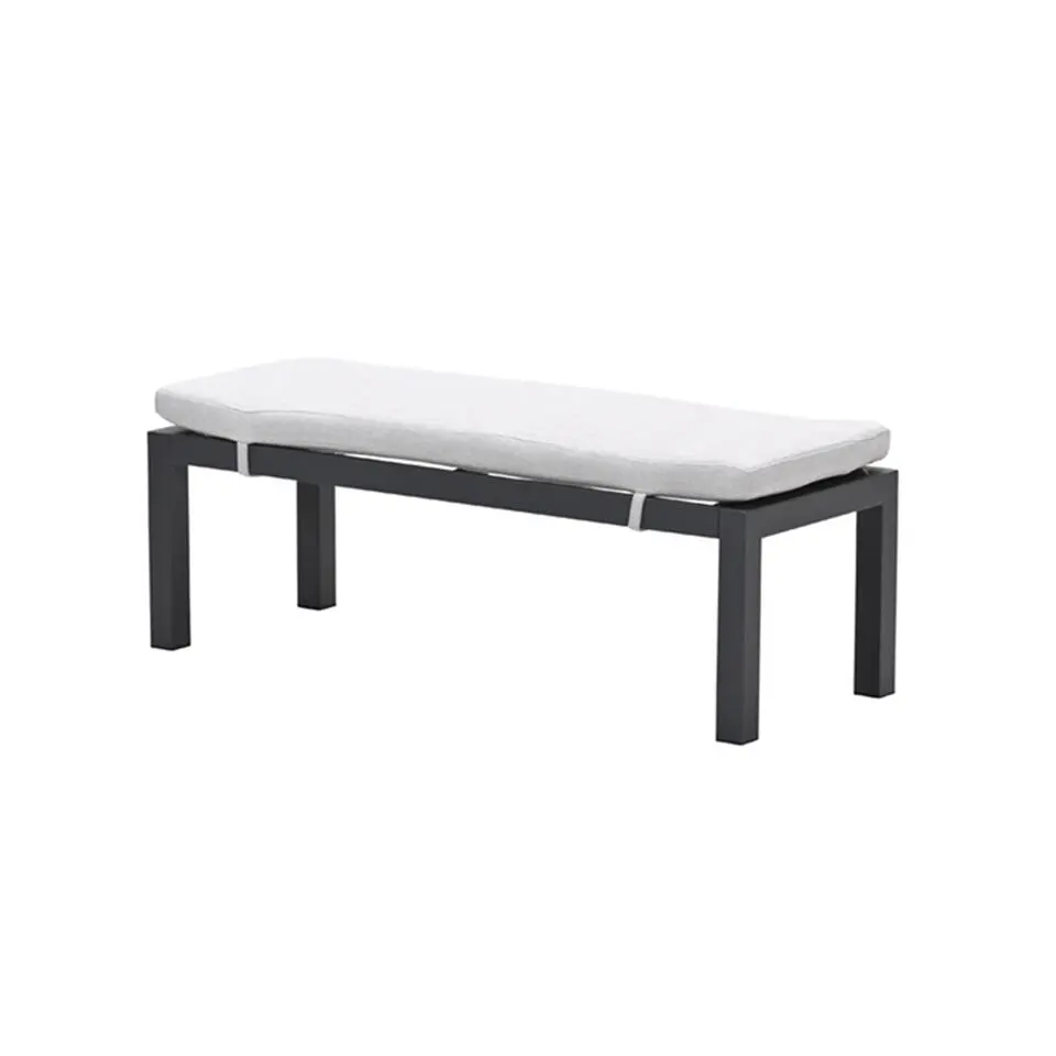 GI Elati lounge-diningset aluminium (6-delig) - Carbon Black/Zand