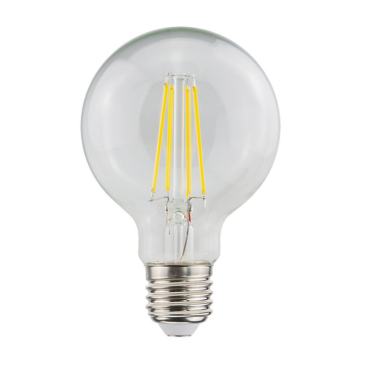 Lot 2 ampoules LED globe transparent E27 560lm 7W = 45W Ø8cm Jacobsen blanc chaud