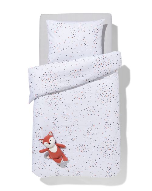 housse de couette coton doux enfant 140x200 pierres