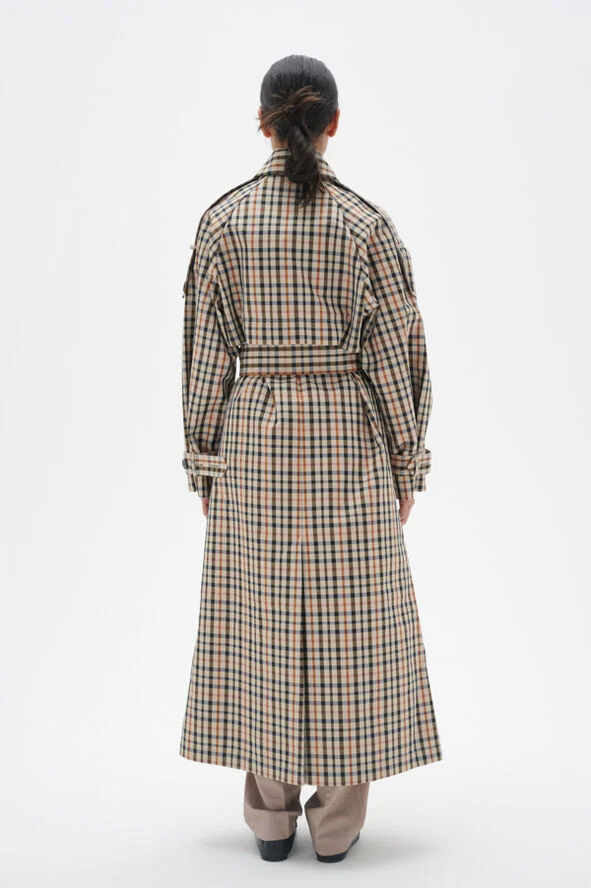 InWear ToiniIW Check Trenchcoat Yarn dyed checks