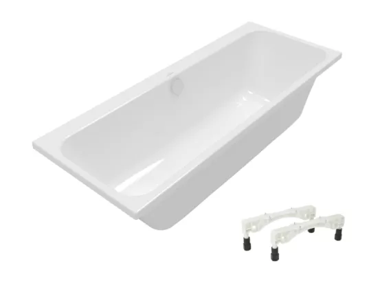 Baignoire droite 170 x 75 VILLEROY & BOCH Architectura avec pieds