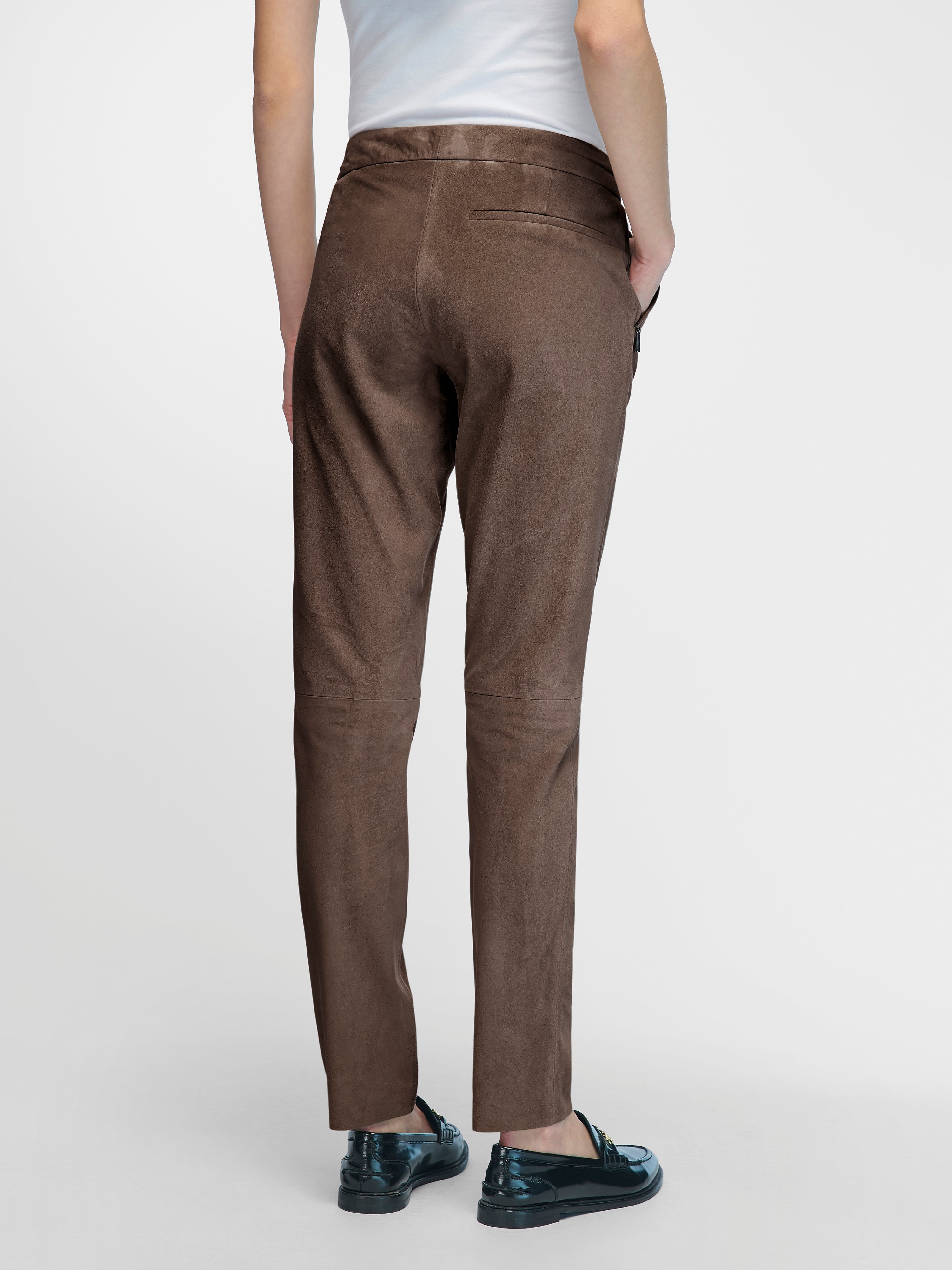 Knöchellange Lederhose