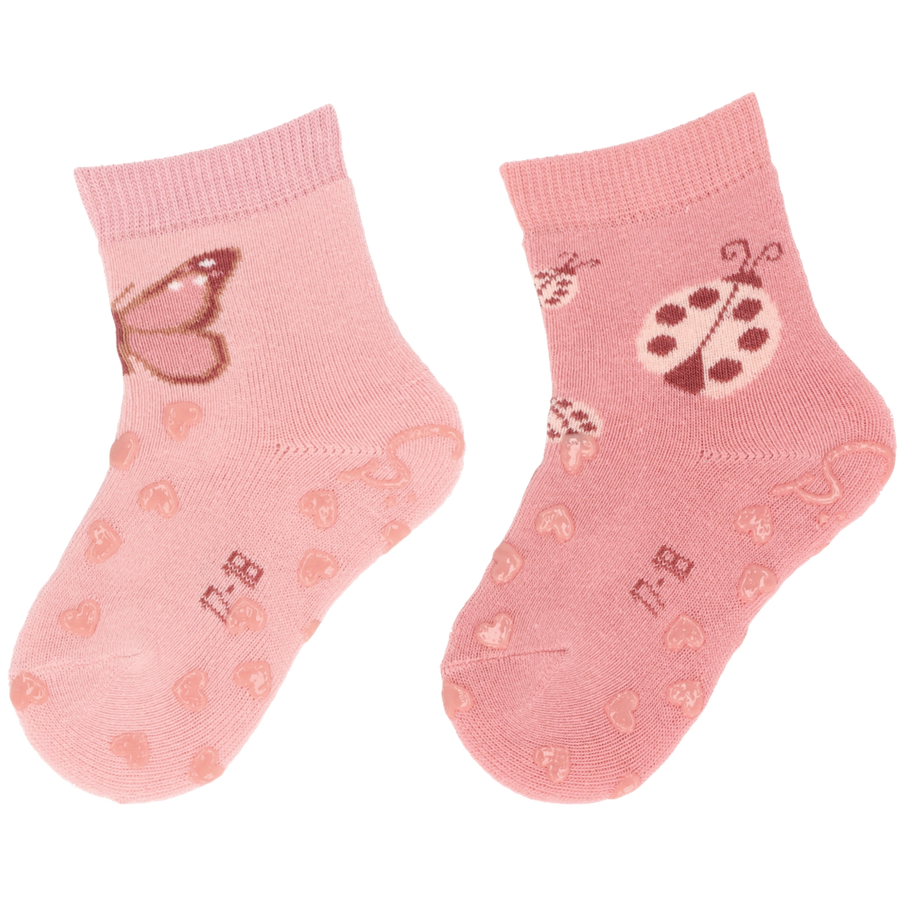 Sterntaler ABS-KrabbelsockenDP Schmetterl zartrosa