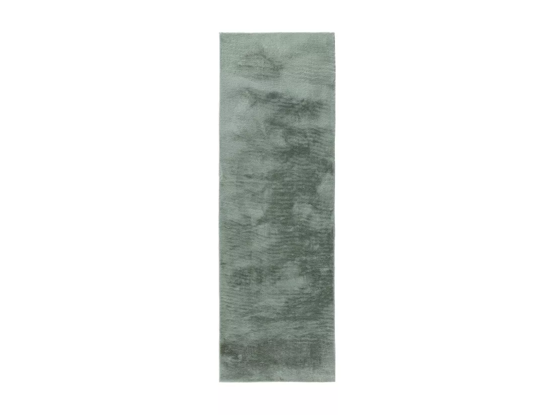 Tapis en fausse fourrure Furry Vert 70x200 cm