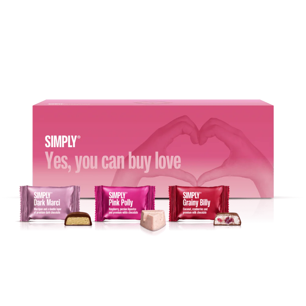 SIMPLY  Yes You Can Buy Love Combo Cube - rød