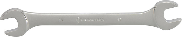 Clé plate Magnusson 16/17 mm double extrémité en acier au chrome vanadium L.185 mm