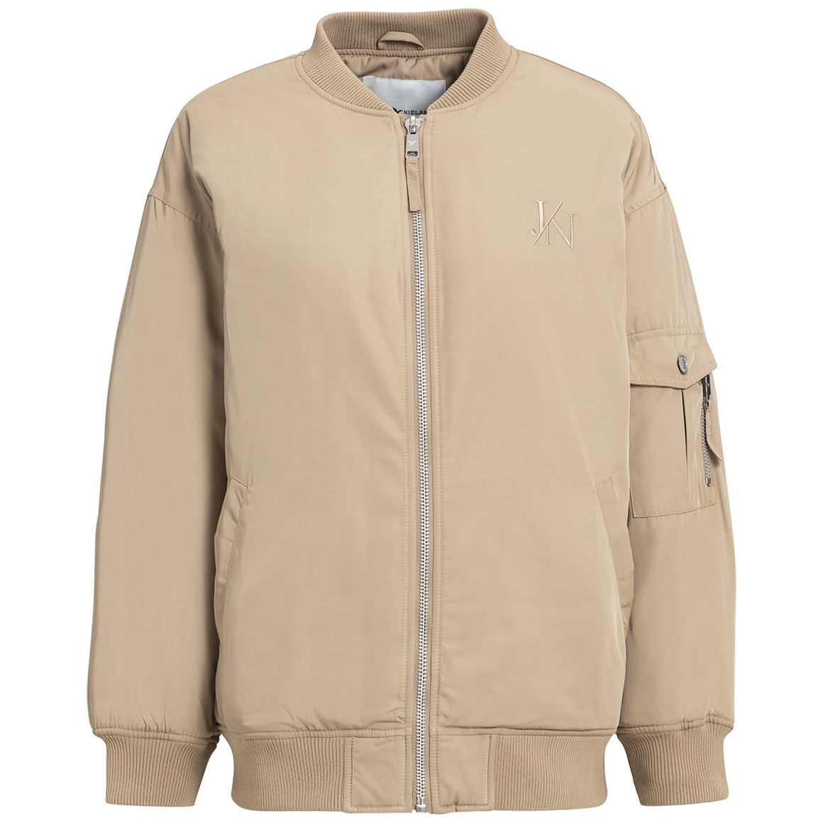 Jonas Nielsen Damen Bomberjacke mit Reißverschluss beige