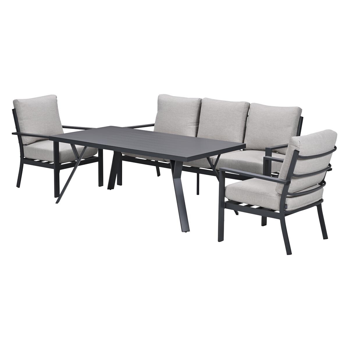Garden Impressions Senja 4-delig lounge dining set -Sandstone