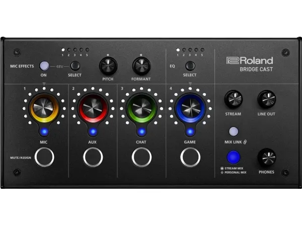 Roland Bridge Cast, 44100 - 96000 Hz, Sort, 10,5 dBu, 5 V, 0.9 A, 222 mm